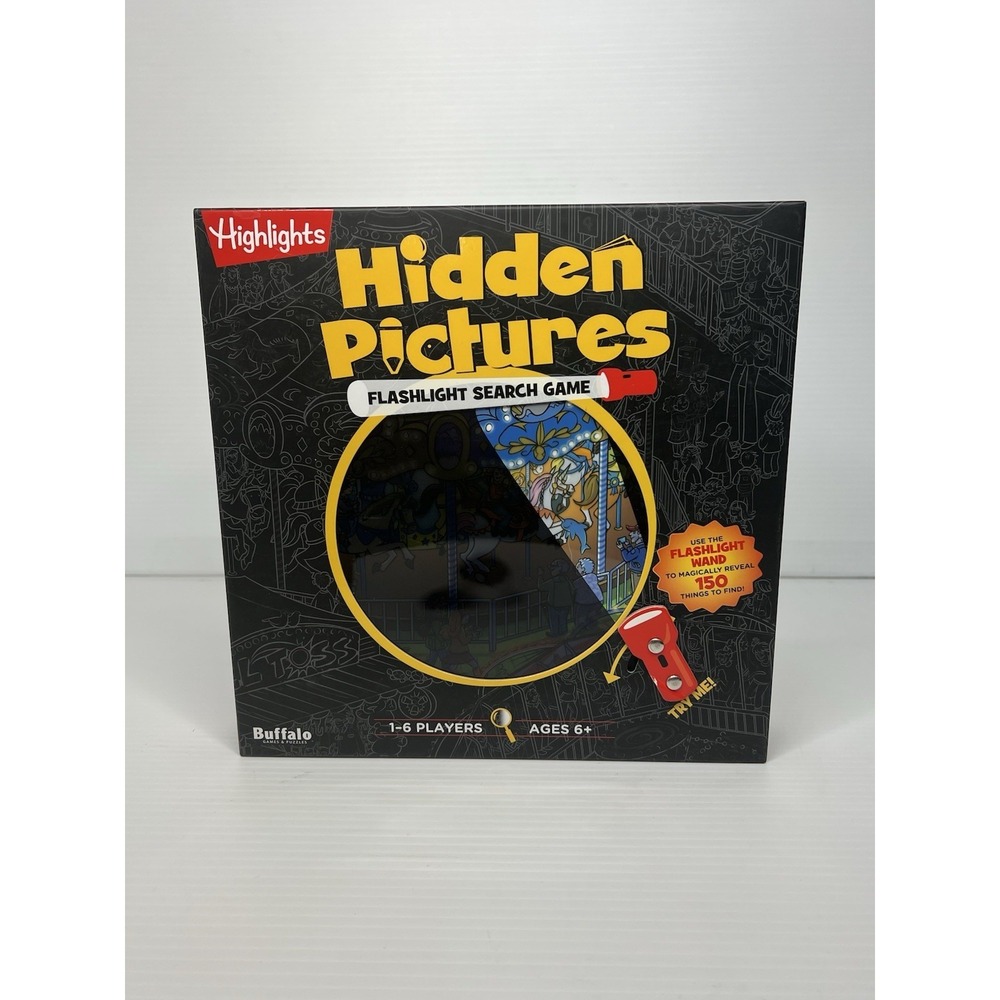 Highlights Hidden Pictures Flashlight Search Game Brand New Sealed